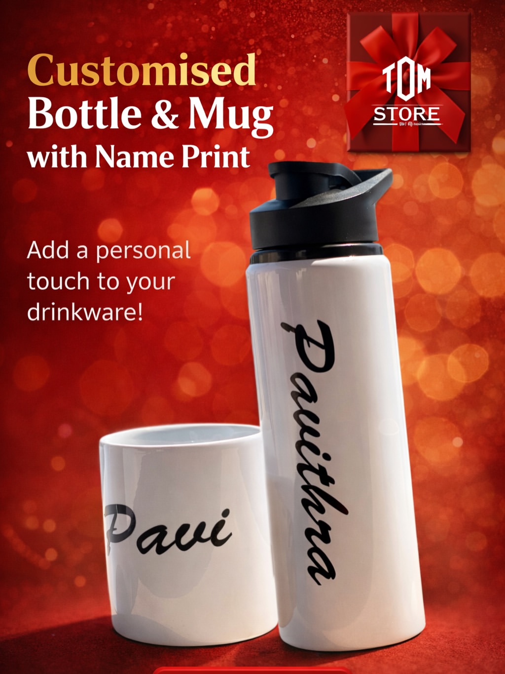 Customised Mug and Bottle